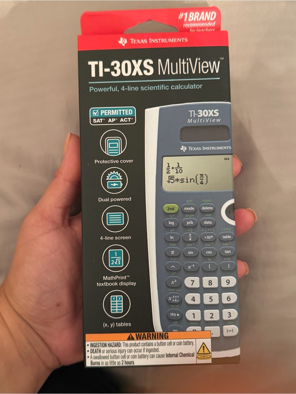 Texas Instruments TI-30XS MultiView Scientific Calculator SAT AP ACT